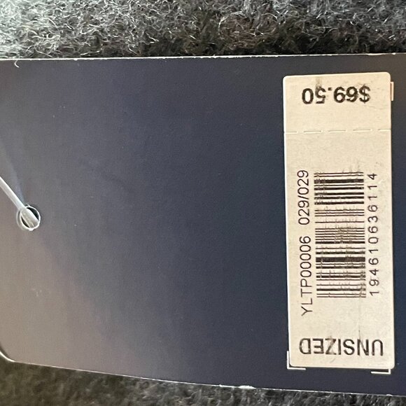 Lucky Brand Charcoal Gray Oversized Knit Fringed Scarf Wrap | NWT - Picture 4 of 6